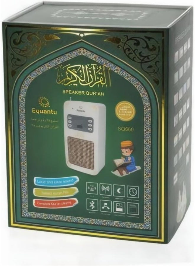 Equantu Quran Speaker with Remote Control and Bluetooth Electric Plug Device Smart with App Function - Image 2